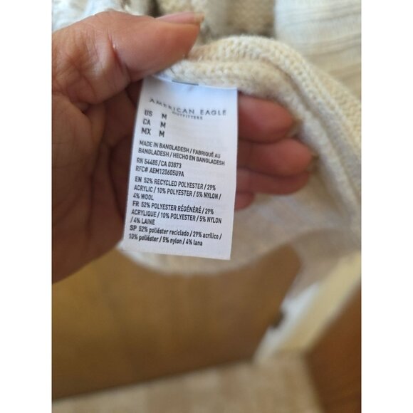 American Eagle Oversized Cardigan Open Front Boho Size M NWT - Picture 6 of 10